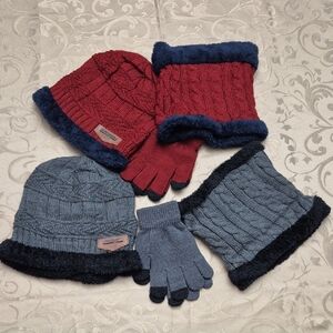 All-Match Women's Winter Gloves,Hat and Gaitor Sets.